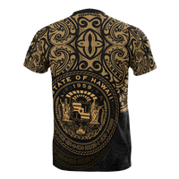 Hawaii Pride T Shirt Hawaii Seal Polynesian Tattoo (Gold) - Polynesian Pride
