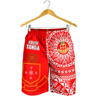 Kolisi Tonga High School Men Shorts Tongan Ngatu Pattern LT14 - Polynesian Pride