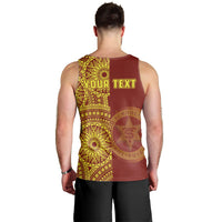 (Custom Personalised) Tonga High School Men Tank Top Tongan Ngatu Pattern LT14 - Polynesian Pride