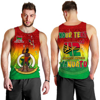 (Custom Personalised) Vanuatu Independence Day Men Tank Top 42nd Anniversary Yumi Yumi Yumi LT13 Red - Polynesian Pride