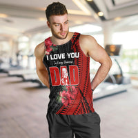 Happy Fathers Day Men Tank Top Polynesian Best Dad Ever LT13 - Polynesian Pride