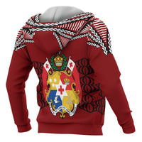 Tonga Polynesian ll Over Hoodie Tongan Ngatu Pattern - Polynesian Pride