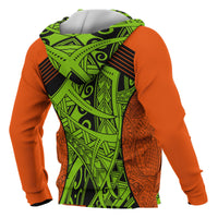 Polynesian Hawaii ll Over Hoodie Tribal Wave - Polynesian Pride