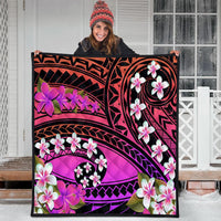 Hawaii Plumeria Polynesian Premium Quilt - Hope - Purple - AH - Polynesian Pride