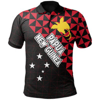 Papua New Guinea Polynesian Polo Shirt Coat Of Arms Unisex Black - Polynesian Pride