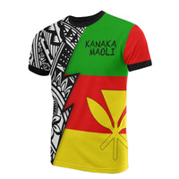 Hawaii Pattern All Over T Shirt Kanaka Maoli Flag Polynesian Tattoo Unisex Red - Polynesian Pride