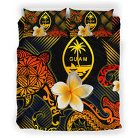 Guam Polynesian Bedding Set - Lauhala Turtle Plumeria Tropical - Polynesian Pride