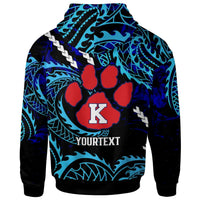 Hawaii Custom Hoodie Keaau High School Cougars with Polynesian Patterns Galaxy LT10 - Polynesian Pride