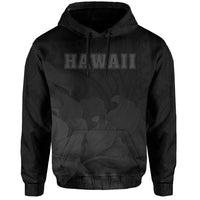 Tropic Hibiscus Seal of Hawaii Hoodie Gray - Polynesian Pride