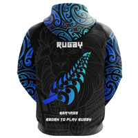 New Zealand Maori Rugby Lion Zip Hoodie - Polynesian Pride