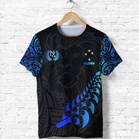New Zealand Maori Rugby Lion T Shirt Customized - Polynesian Pride