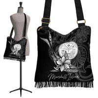 Marshall Islands Boho Handbag - Fish With Plumeria Flowers Style - Polynesian Pride