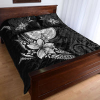 Marshall Islands Quilt Bed Set - Fish With Plumeria Flowers Style - Polynesian Pride