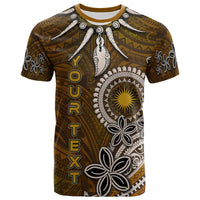 Marshall Islands Custom T Shirt Polynesian Boar Tusk Unisex Brown - Polynesian Pride