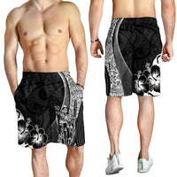 Hawaiian King Kamehameha Men Shorts Vibe Black Style LT6 - Polynesian Pride