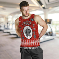 Mate Ma'a Tonga Ngatu Fonu Rugby Men Tank Top LT6 - Polynesian Pride