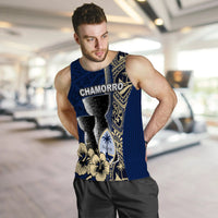 Guam Chamorro Men Tank Top Blue Style LT6 - Polynesian Pride
