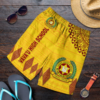 Tonga Vava'u High School Men Short Simple Style - Yellow LT8 - Polynesian Pride