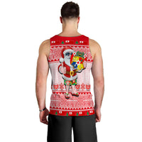 Tonga Christmas Men's Tank Top Cool Santa Claus LT6 - Polynesian Pride