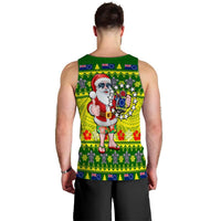 Cook Islands Christmas Men's Tank Top Cool Santa Claus LT6 - Polynesian Pride
