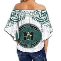 Hawaii - Kanaka Molokai High School Off Shoulder Waist Wrap Top Demodern Style AH - Polynesian Pride