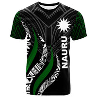 Nauru T Shirt Nauru Strong Fire Pattern Unisex Black - Polynesian Pride