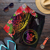 Niue Men's Shorts - Tropical Hippie Style - Polynesian Pride