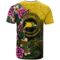 Hawaii Custom T Shirt Nanakuli High and Intermediate School Hawaiian Tropical Flowers LT10 - Polynesian Pride