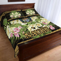 Nauru Quilt Bed Set - Polynesian Gold Patterns Collection - Polynesian Pride