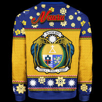 Nauru Christmas Sweater - Santa Claus Polynesian Tattoo - Polynesian Pride