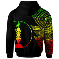 New Caledonia Custom Personalized Zip up Hoodie Flash Style Reggae - Polynesian Pride