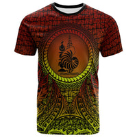 New Caledonia T Shirt Polynesian Circle Pattern Unisex Reggae - Polynesian Pride