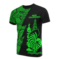 New Caledonia T Shirt Polynesian Pattern Green Flash Style Unisex Green - Polynesian Pride