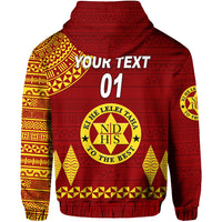 Custom Tonga Niuatoputapu High School Zip Hoodie Simple Style, Custom Text and Number LT8 - Polynesian Pride