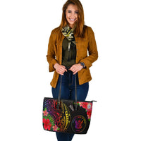 Niue Leather Tote - Tropical Hippie Style - Polynesian Pride