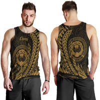 Northern Mariana Islands Men's Tank Top - Wings Style Black - Polynesian Pride