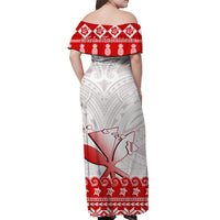 Hawaii Christmas Matching Dress and Hawaiian Shirt Santa Claus Mele Kalikimaka with Polynesian Kanaka LT14 - Polynesian Pride