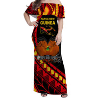 Papua New Guinea Matching Dress and Hawaiian Shirt The Greater Bird of Paradise LT9 - Polynesian Pride