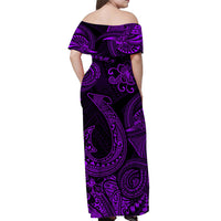 Hawaii Fish Hook Polynesian Matching Dress and Hawaiian Shirt Matching Couples Outfit Unique Style Purple LT8 - Polynesian Pride