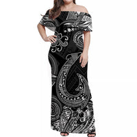 Hawaii Fish Hook Polynesian Matching Dress and Hawaiian Shirt Matching Couples Outfit Unique Style Black LT8 - Polynesian Pride