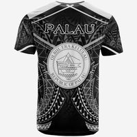 Palau T Shirt Palau Seal With White Line Style - Polynesian Pride