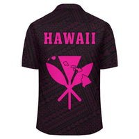 Kakau Polynesian Kanaka Map Hawaii Shirt - Pink - Polynesian Pride