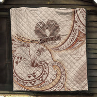 Papua New Guinea Premium Quilt - Hibiscus Flowers Vintage Style - Polynesian Pride