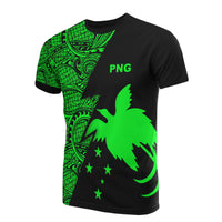 Papua New Guinea T Shirt Polynesian Pattern Green Flash Style Unisex Green - Polynesian Pride