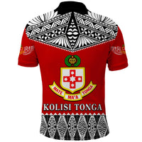 Custom Kolisi Tonga Polo Shirt College Atele Mate Maa Tonga LT13 - Polynesian Pride