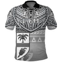 Fiji Creative Polo Shirt Love Country Version Black LT13 Unisex Black - Polynesian Pride