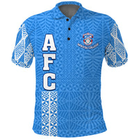 Custom Apifoou College Polo Shirt Tongan Pattern AFC Lovers LT13 - Polynesian Pride