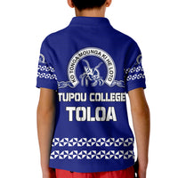 Tonga Tupou College Toloa Polo Shirt KID 156 Years Anniversary Tongan Ngatu LT13 - Polynesian Pride