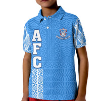 (Custom Personalised) Apifo'ou College Polo Shirt KID Tongan Pattern AFC Lovers LT13 - Polynesian Pride