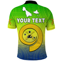 Custom Malampa Province Polo Shirt Native Canoe Mix Vanuatu Pig Tusk Green Version LT14 - Polynesian Pride